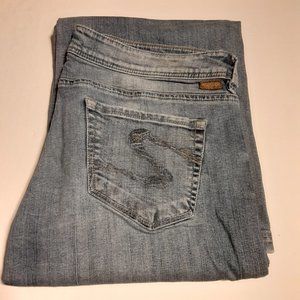 Silver Jeans Women's Faro Wide Leg Jeans L1155SI292 Size 32/33